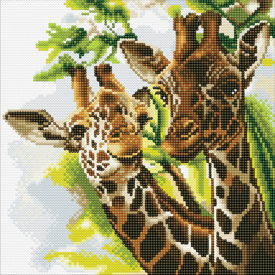 Crystal Art Kit Friendly Giraffes