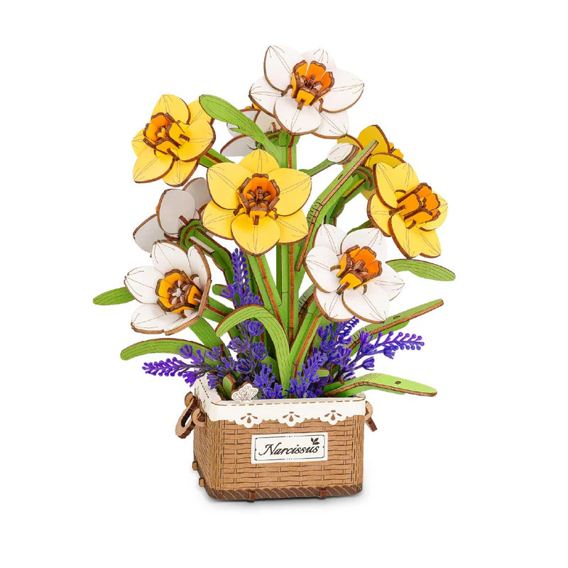 Narcissus Wooden Bloom Craft
