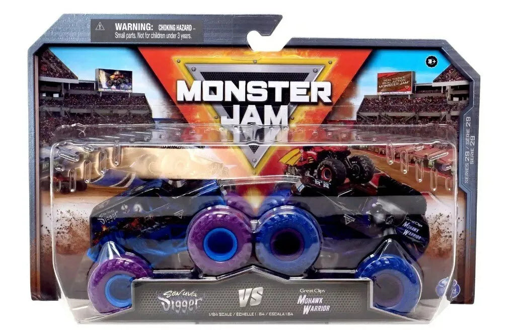 Monster Jam Sonuva Digger vs Mohawk Warrior