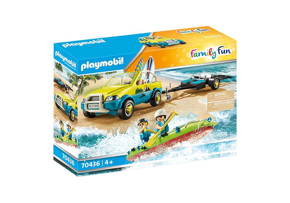 Family Fun Beach Car with Canoe