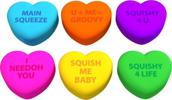 Squeeze Heart Teenie Nee Doh (assorted colors)