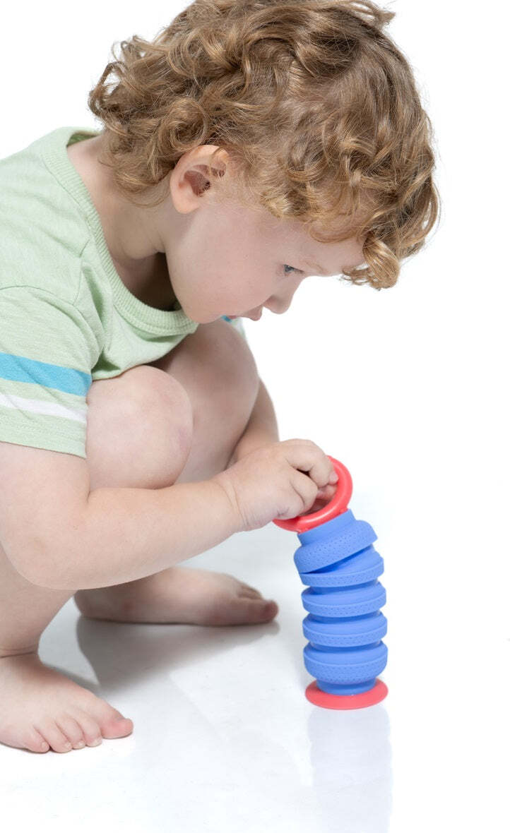 Krumples Plungy fidget toy (Blue)