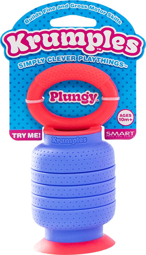 Krumples Plungy fidget toy (Blue)