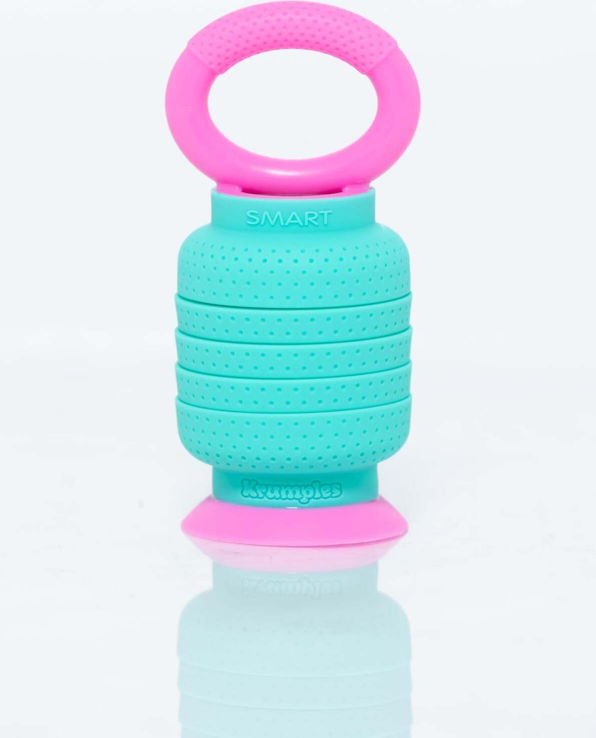 Krumples Plungy fidget toy (Green/Teal)