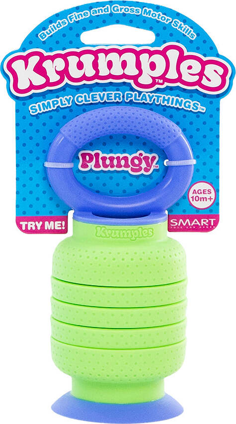 Krumples Plungy fidget toy (Lime)