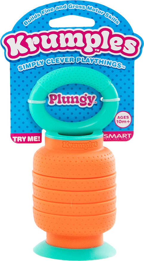 Krumples Plungy fidget toy (Orange)