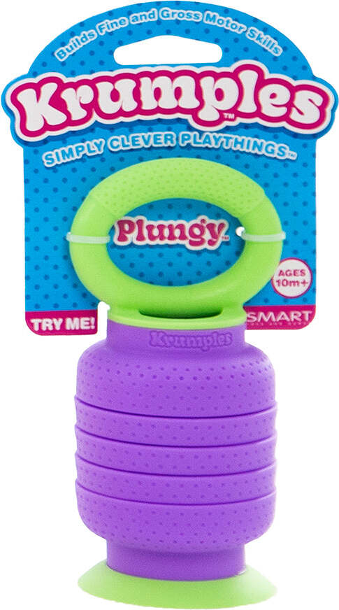 Krumples Plungy fidget toy (Purple)