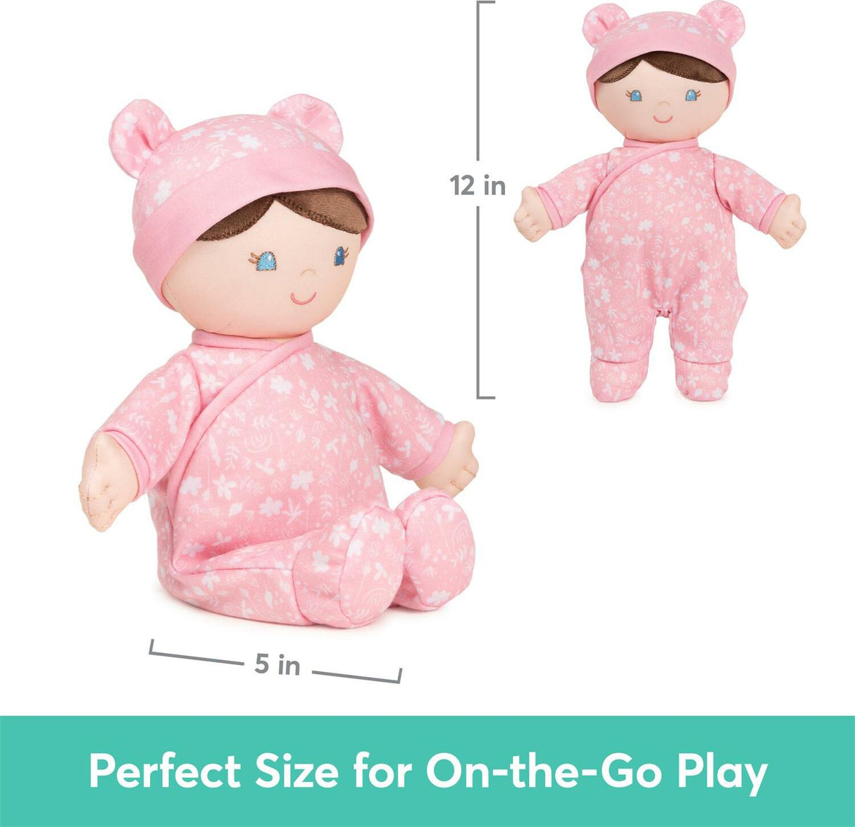 Rosabella 100% Recycled Baby Doll (Pink) - 12 in
