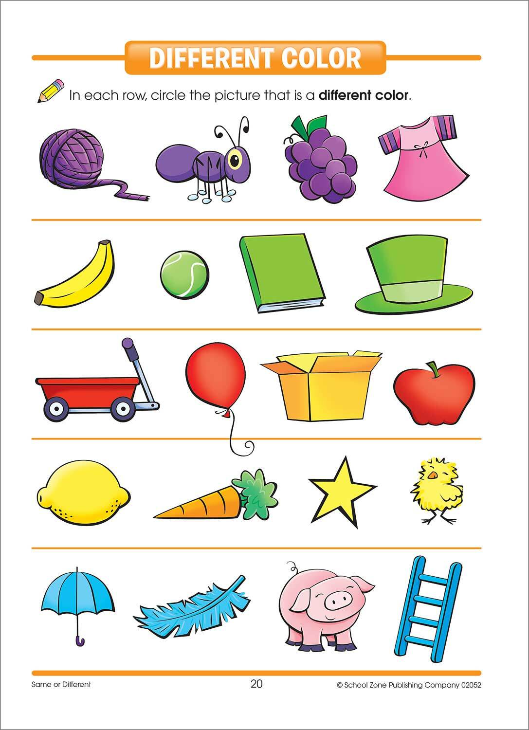 Same or Different Preschool Workbook