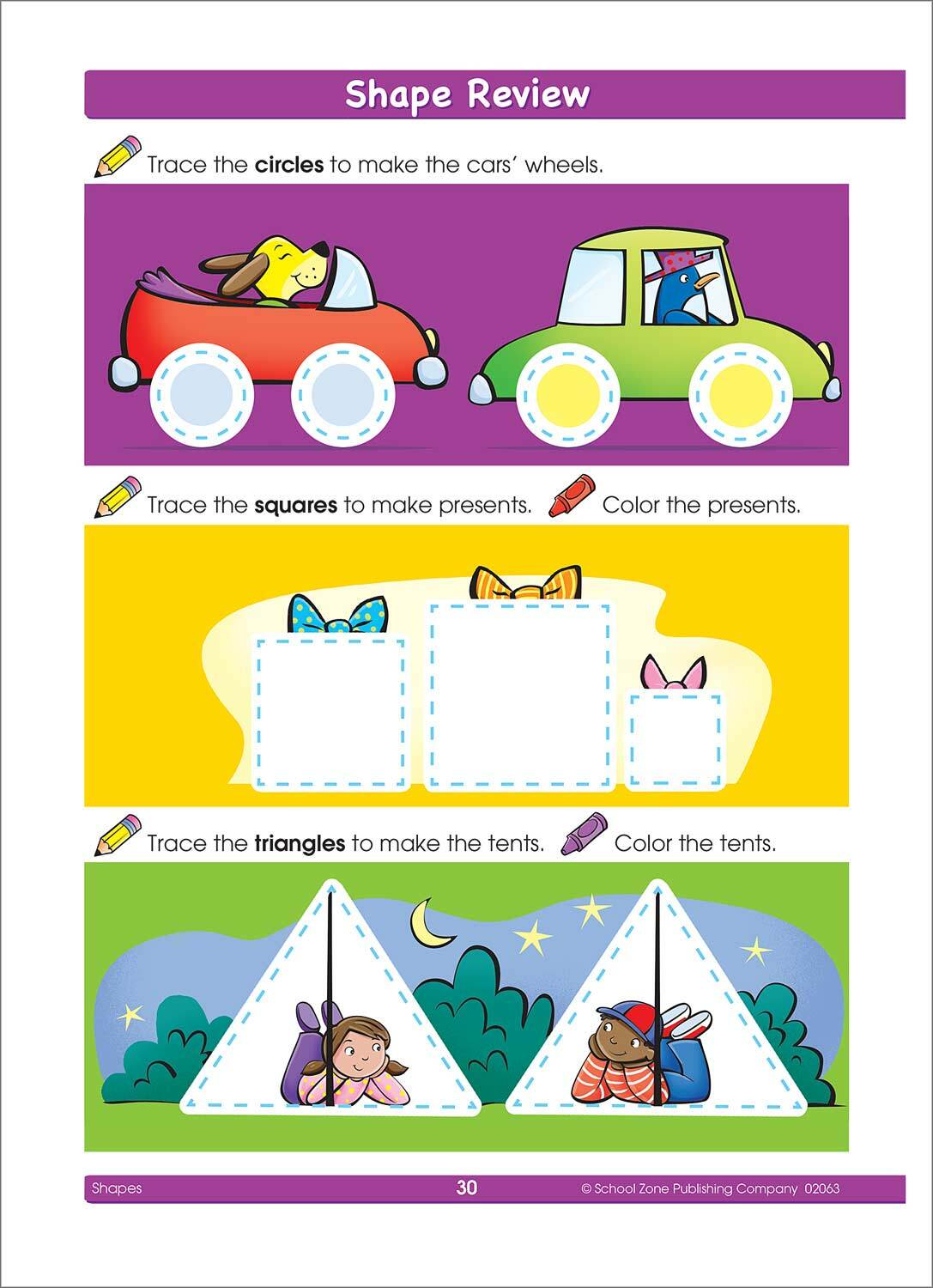 Shapes Preschool Workbook