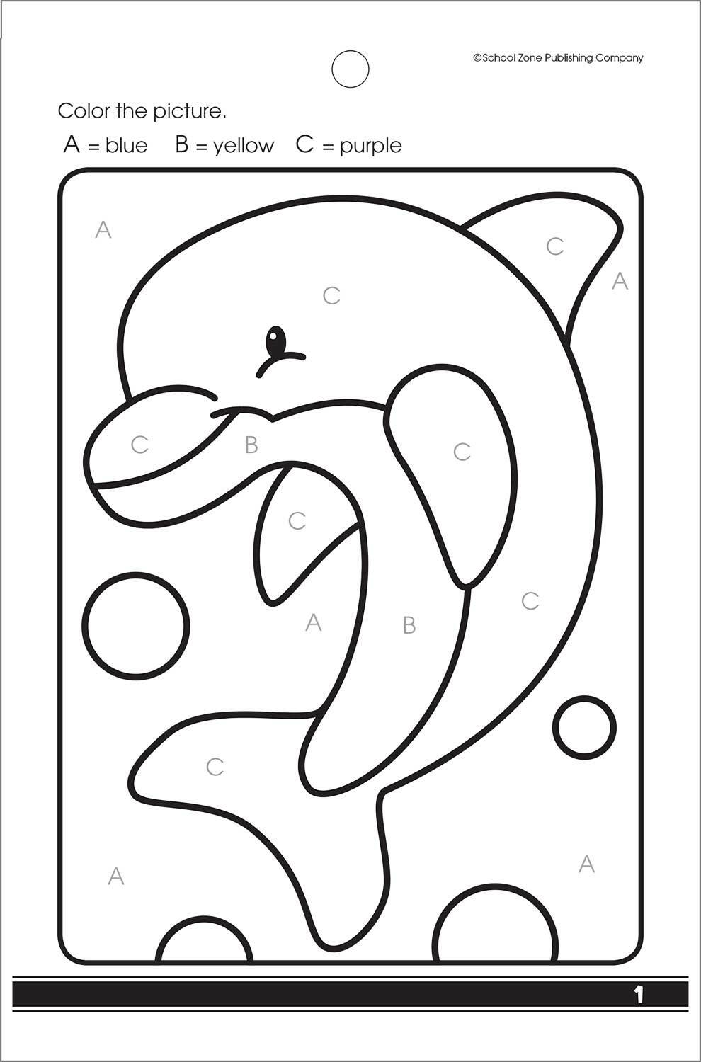 My First Coloring Fun Grades P-K Workbook