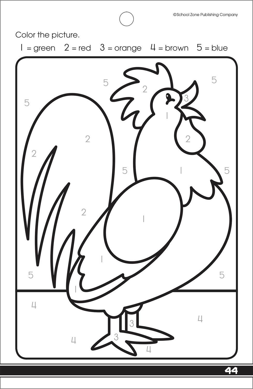 My First Coloring Fun Grades P-K Workbook