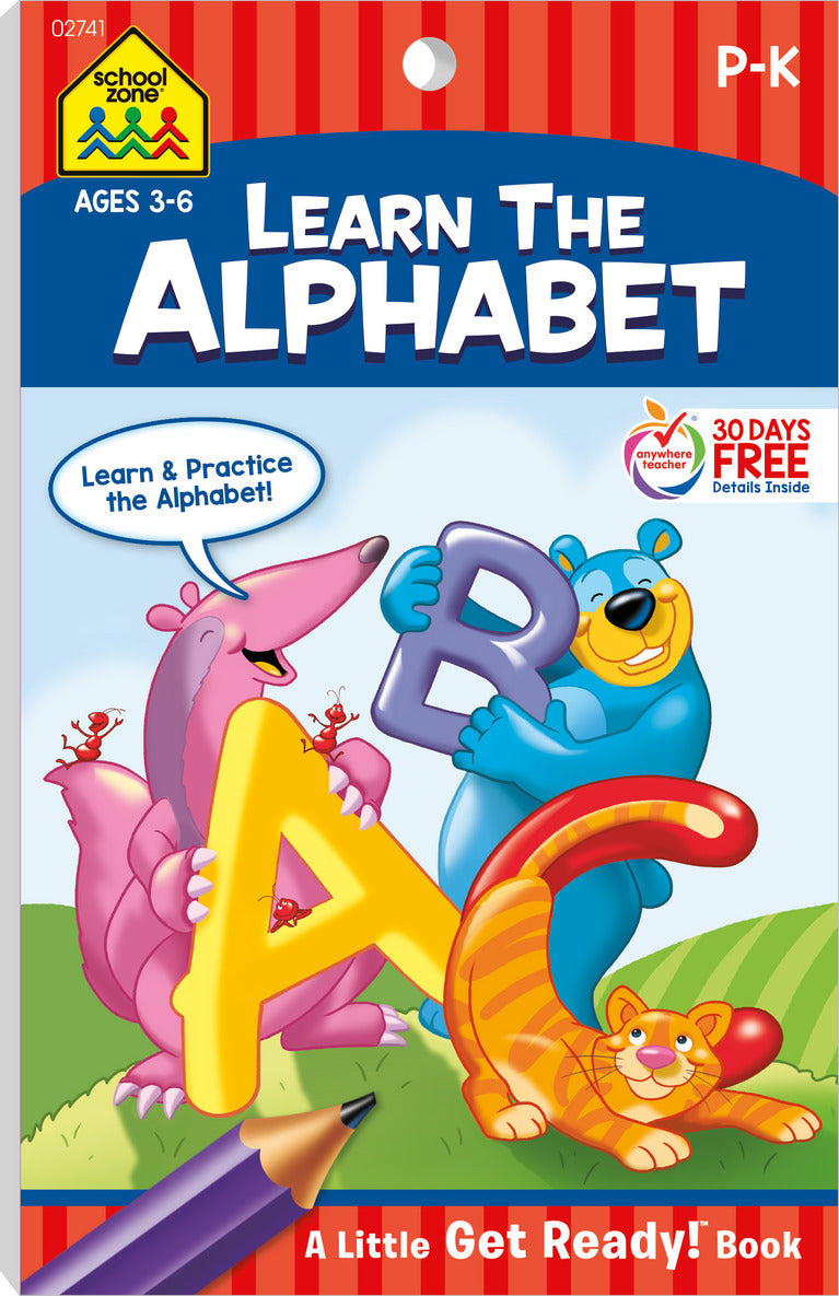 Learn the Alphabet Grades P-K Workbook