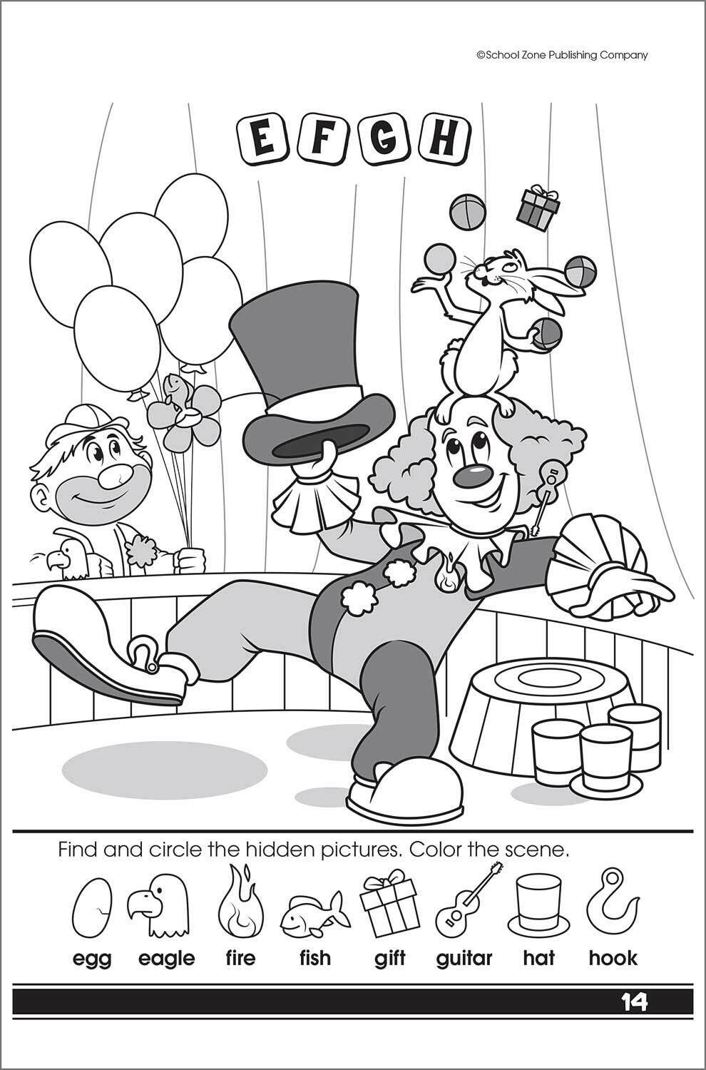 Learn the Alphabet Grades P-K Workbook