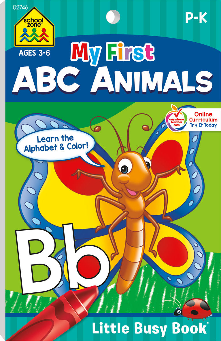 My First ABC Animals Grades P-K Workbook