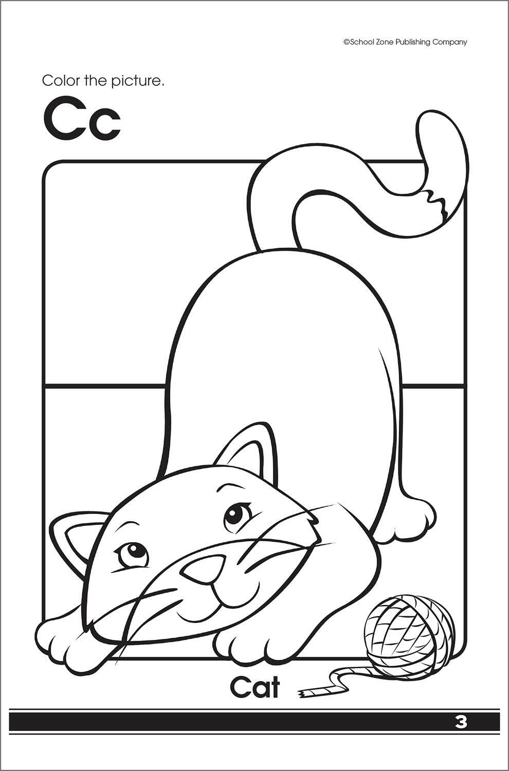 My First ABC Animals Grades P-K Workbook