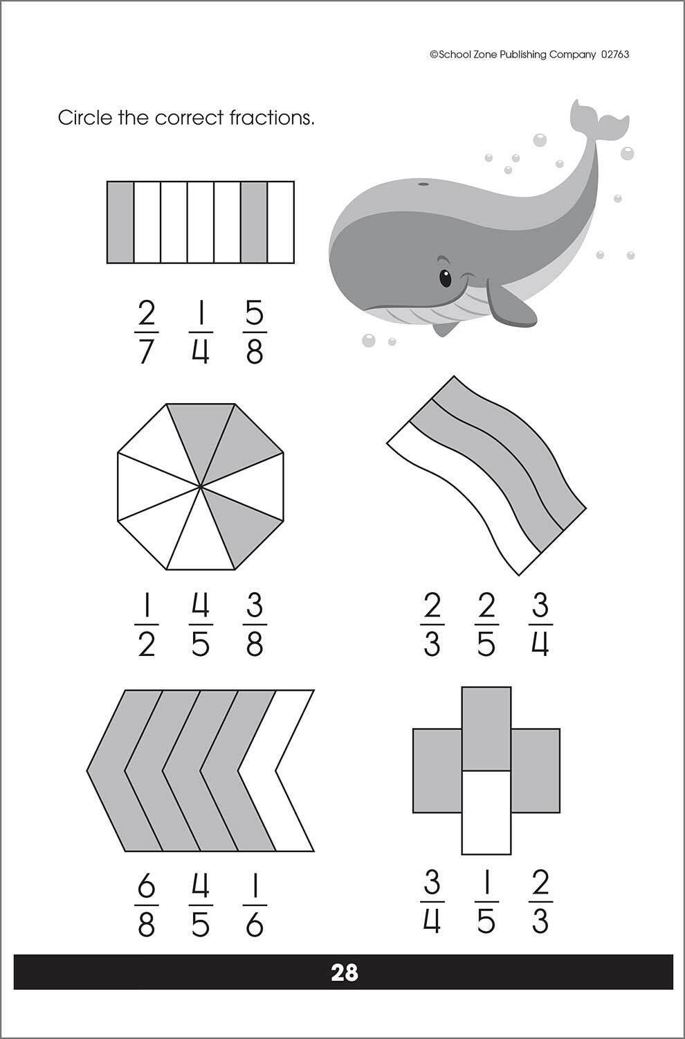 Make Fractions Grades 1-2 Workbook