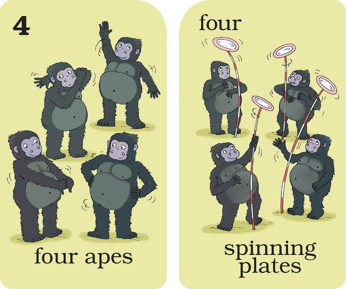 Old Maid Numbers Game Cards