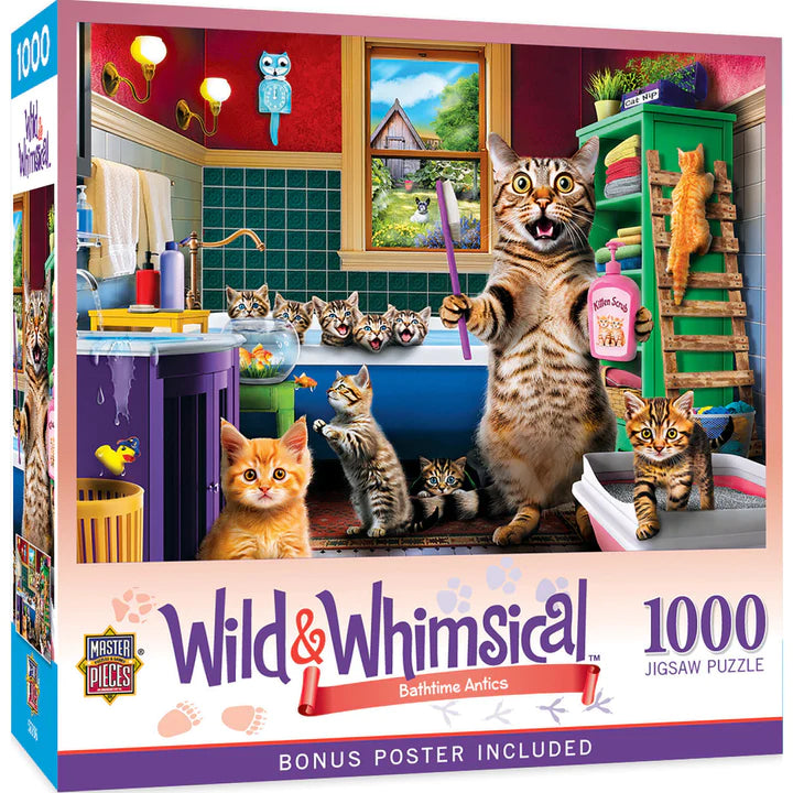 1000 pc Wild & Whimsical Bathtime Antics