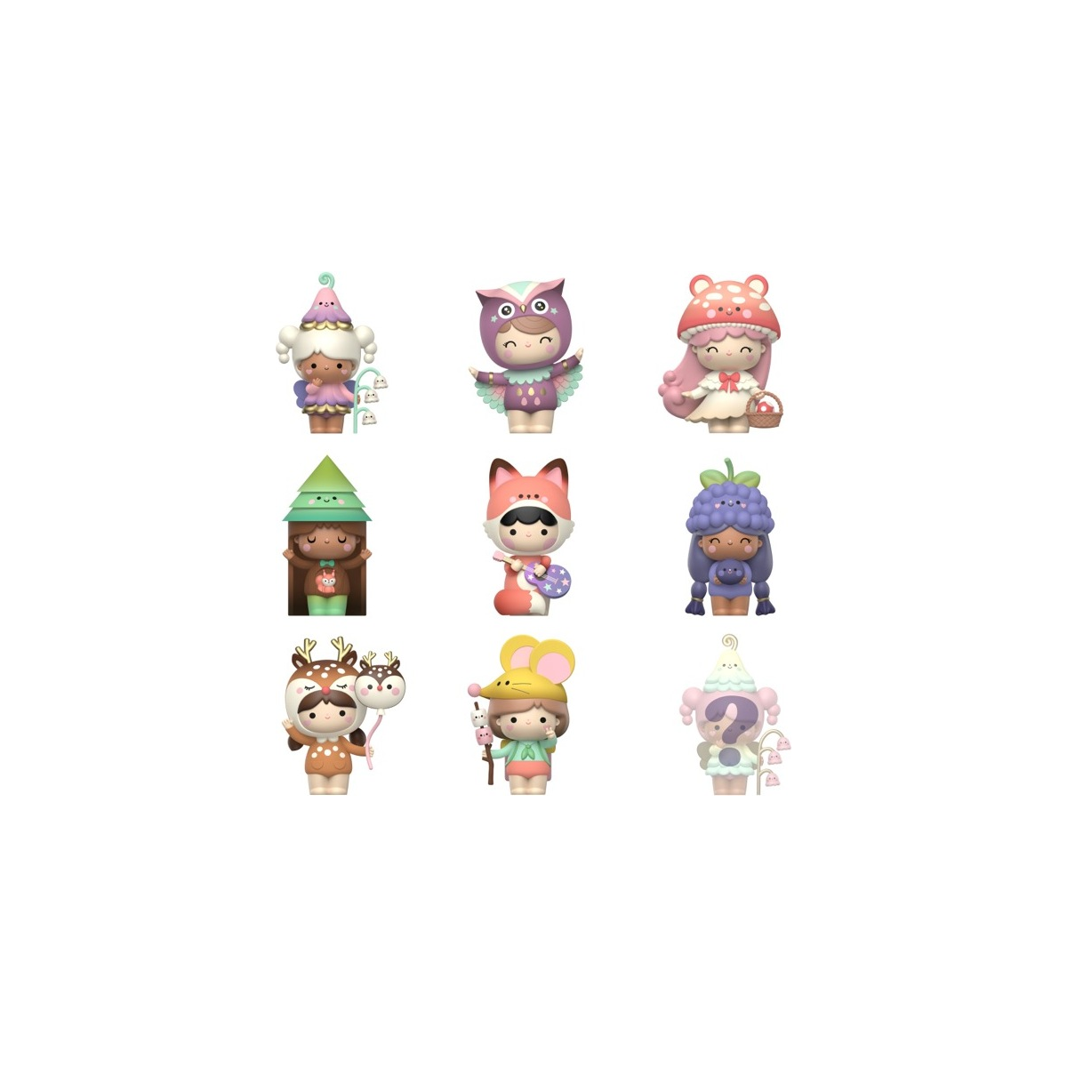 Momiji Sugar Plum Wood Mysterly Message Dolls