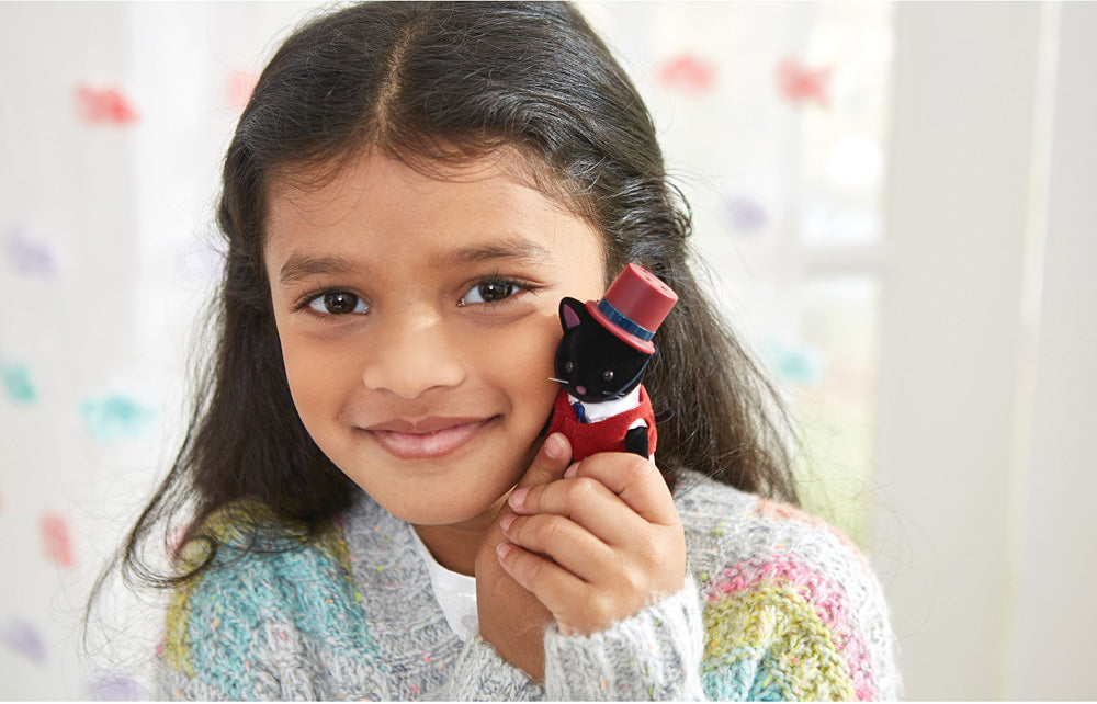 Calico Critters Midnight Cat Family