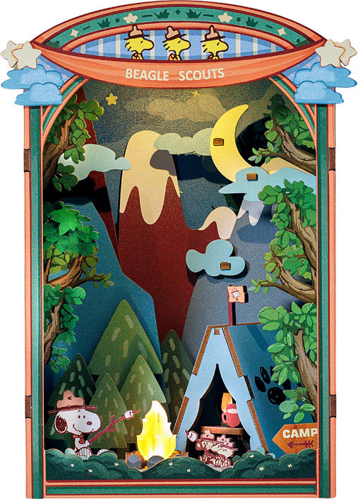 PEANUTS Snoopy's Beagle Scouts DIY Book Nook Kit