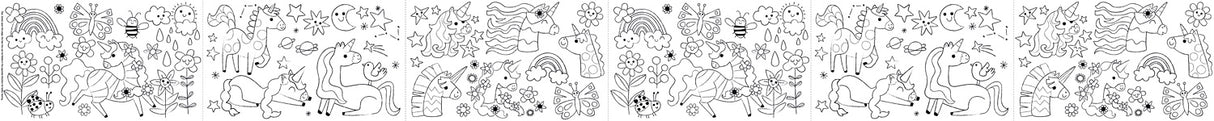 Haku Yoka Coloring Roll Kit Fantasy Unicorn
