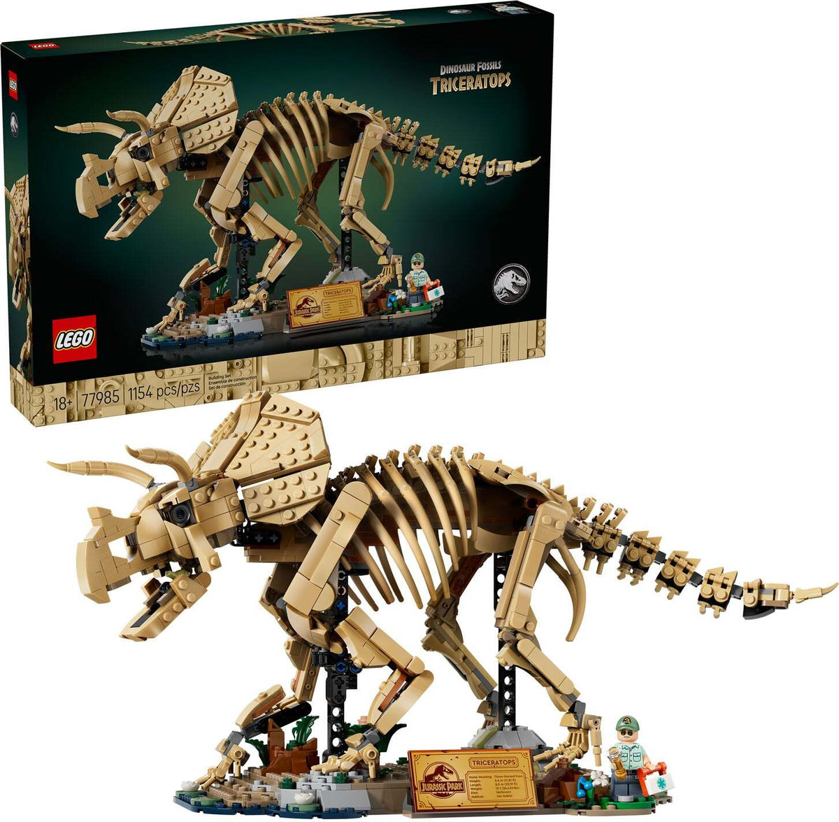 JURASSIC WORLD Dinosaur Fossils Triceratops