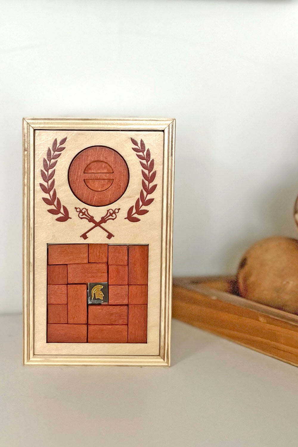 True Genius Roman Lock Box Puzzle Gift Box