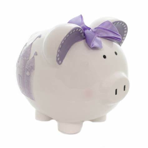 Lavendar Fairytale Piggy Bank