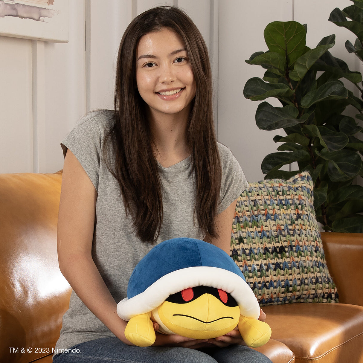 Club Mocchi- Mocchi- Super Mario Buzzy Beetle – Mega Plush Toy – 15 inch