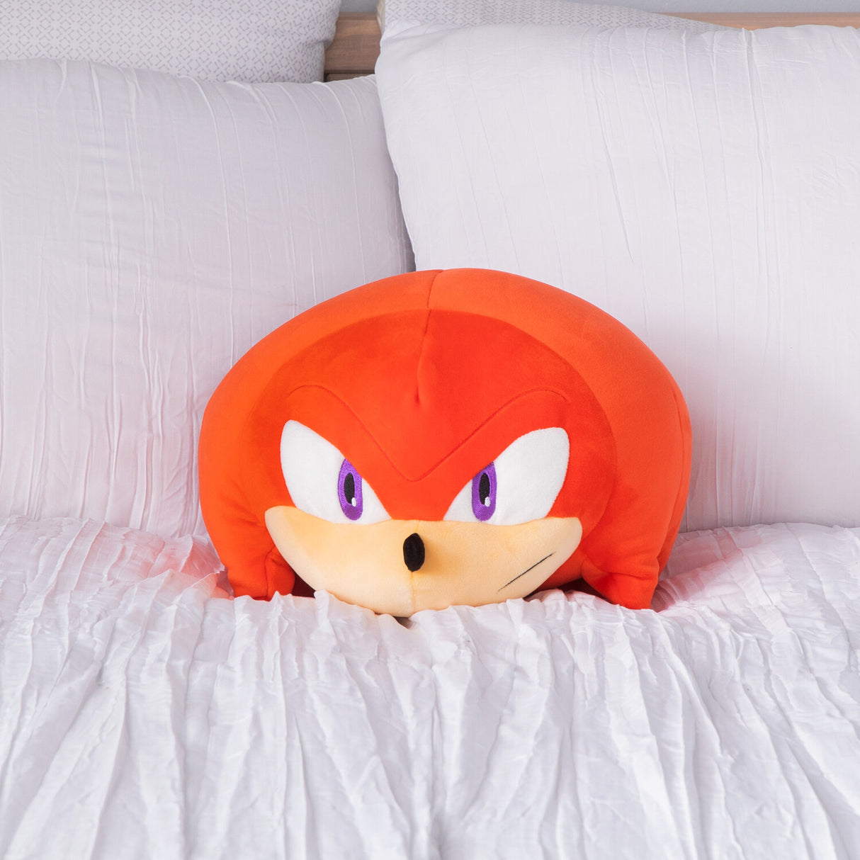 Club Mocchi- Mocchi- Knuckles Mega Plush Toy, 15 inch
