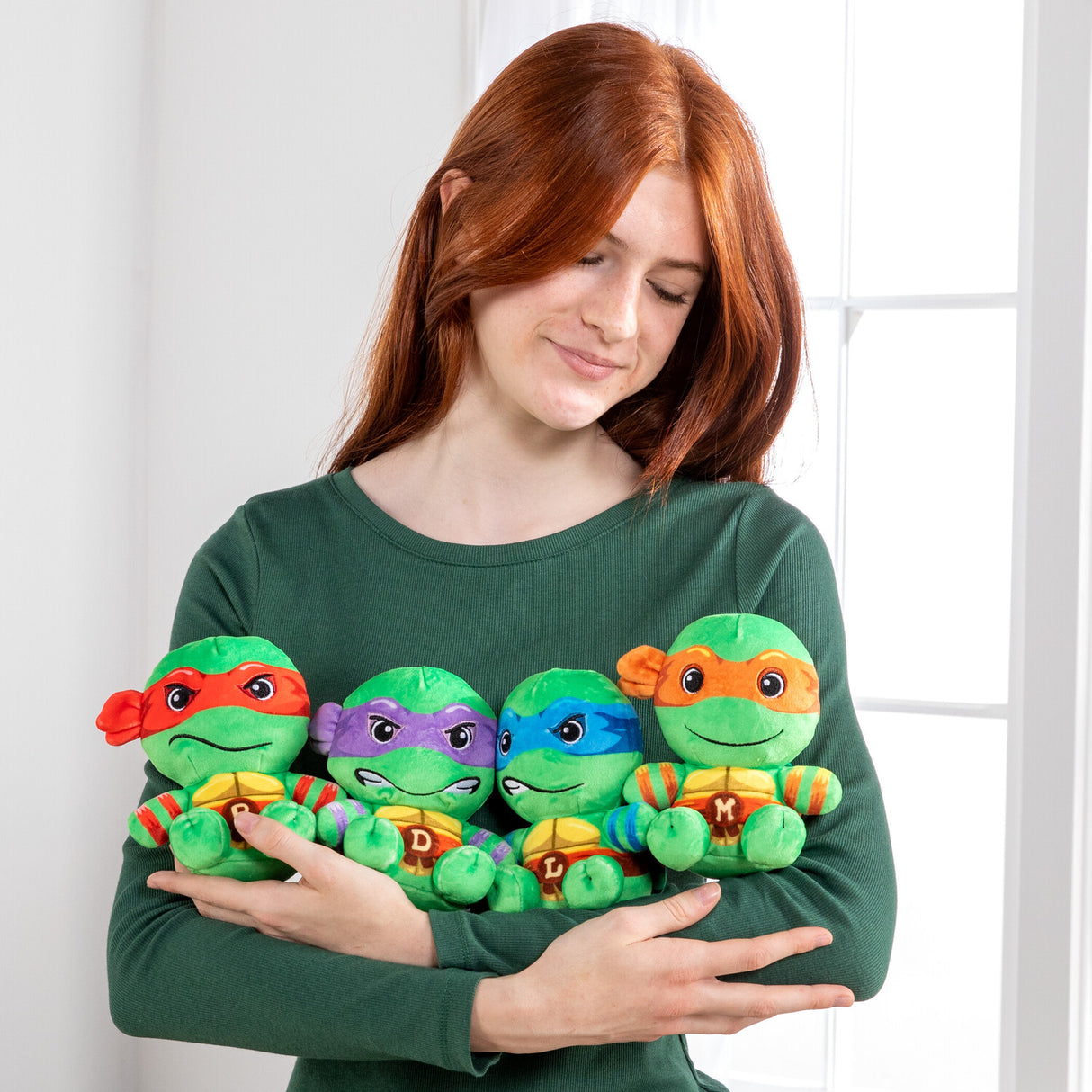 Club Mocchi-Mocchi- Teenage Mutant Ninja Turtles Leonardo Junior Plush Toy, 6 inch