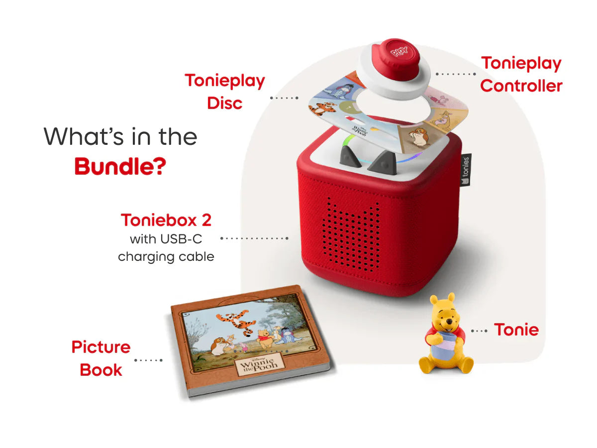 Toniebox 2 Play Set Winnie the Pooh Sunset Red