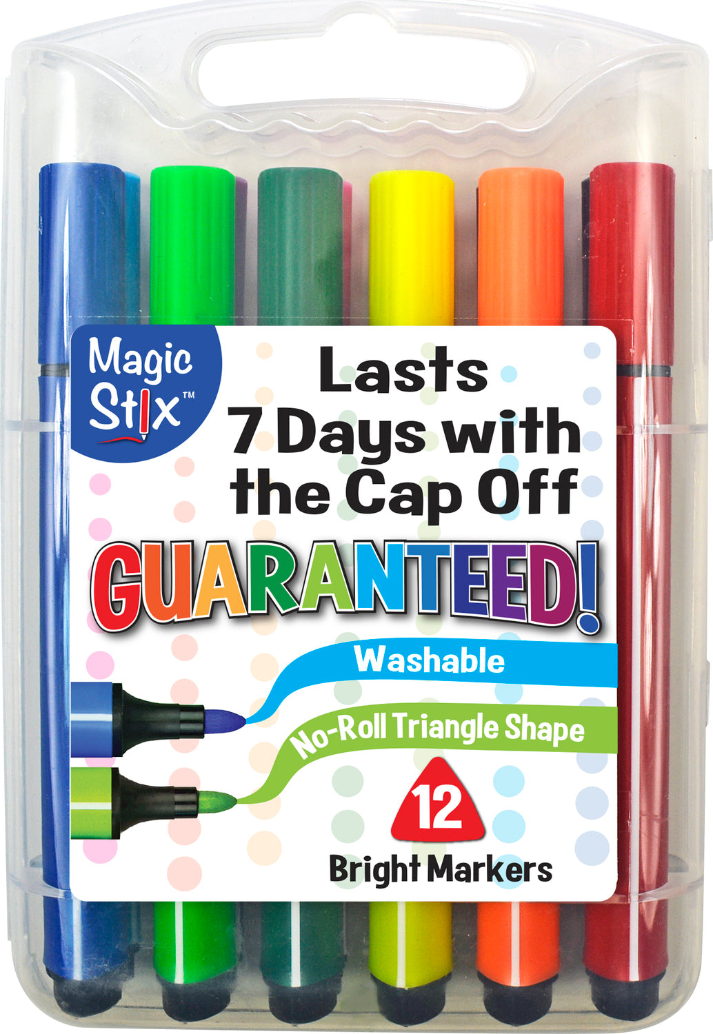 Magic Tri Stix 12 Color Cap Off For 7 Days