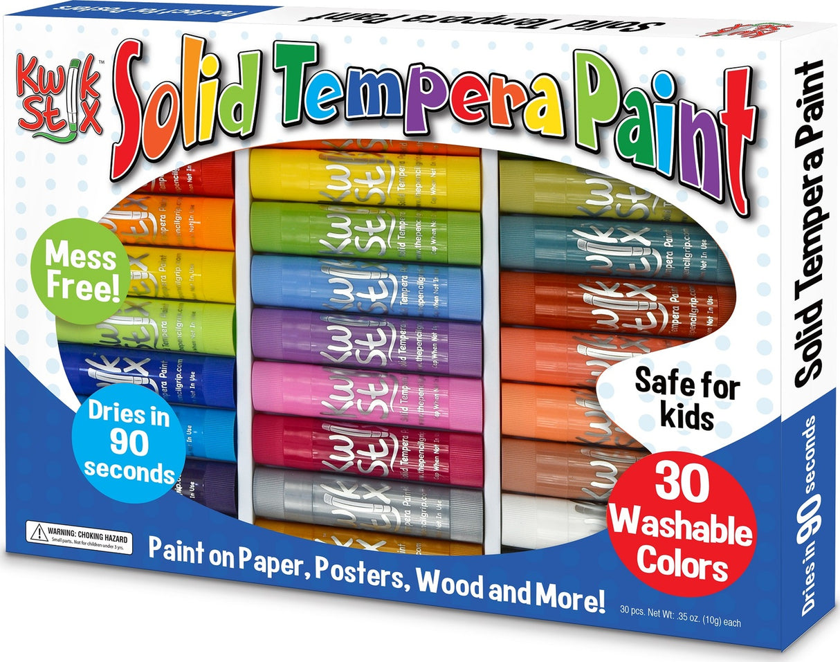 Kwik Stix Tempera Paint- Art Set 30 Colors