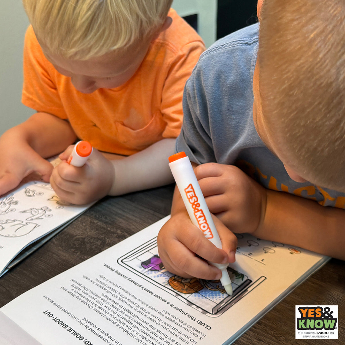 The Original Yes and Know Invisible Ink Trivia Game Books: Sea Life Adventures