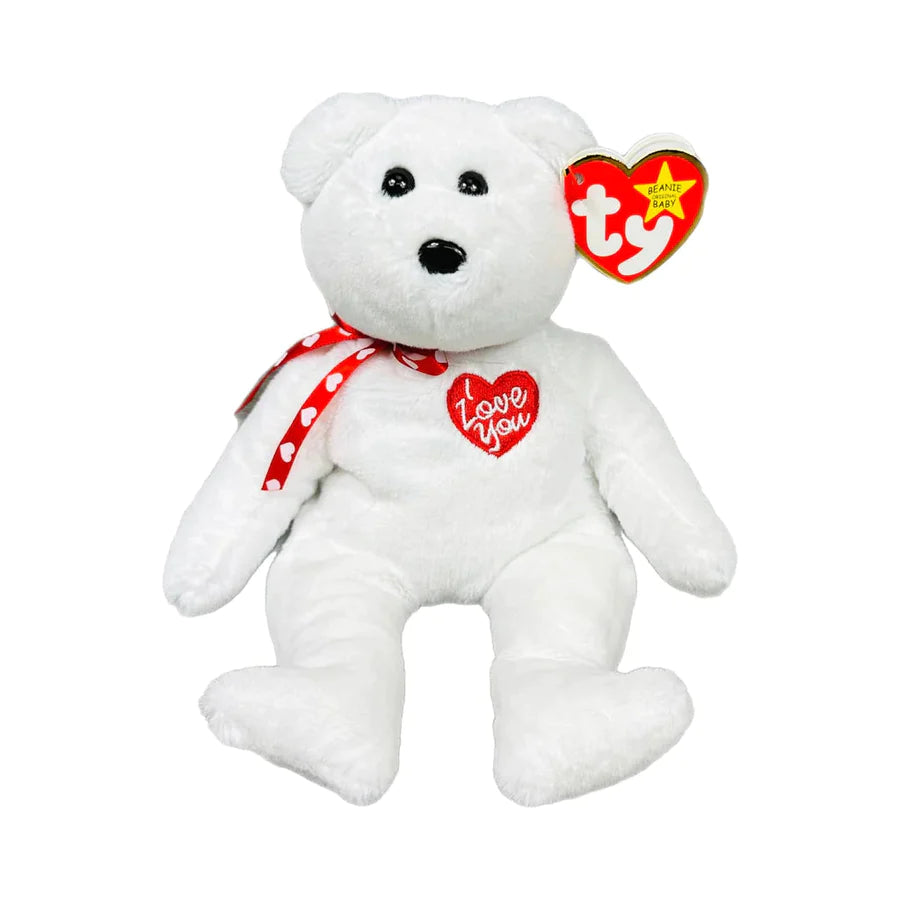 Scarlet Beanie Baby White Bear