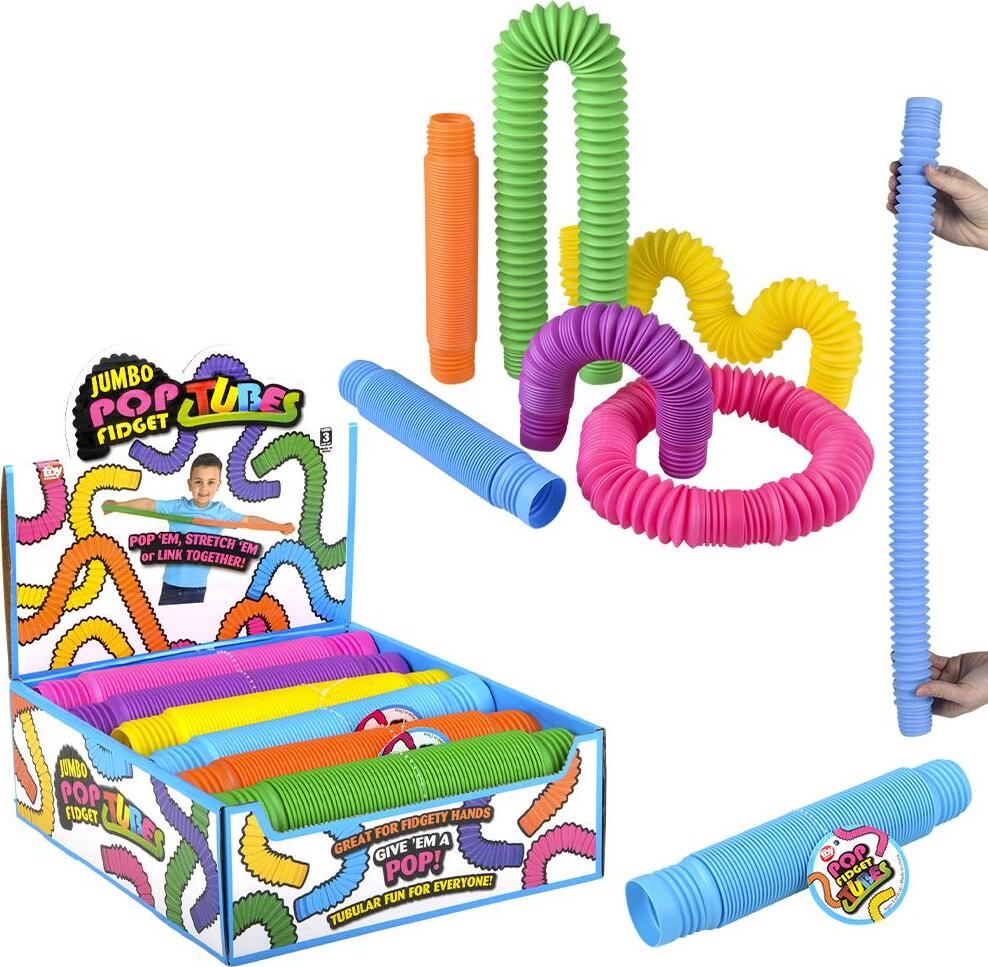 Jumbo Fidget Pop Tube 9" (assortment - sold individually)