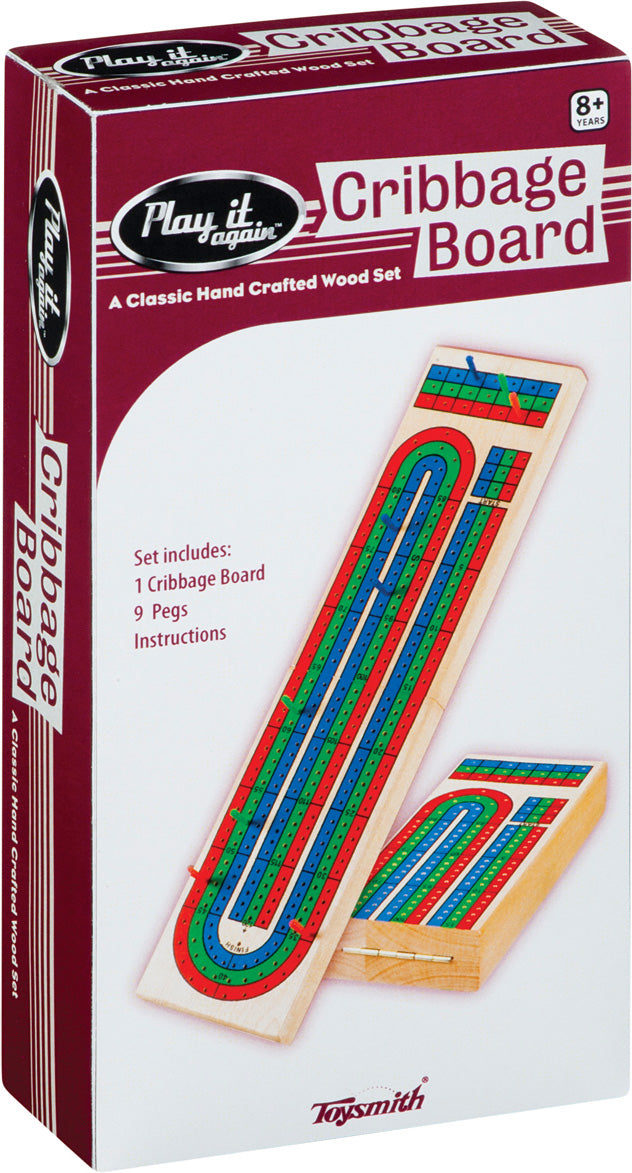 TRIPLE TRACK CRIBBAGE BOARD