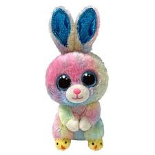 Twitches Rainbow Rabbit with Chick Slippers Small