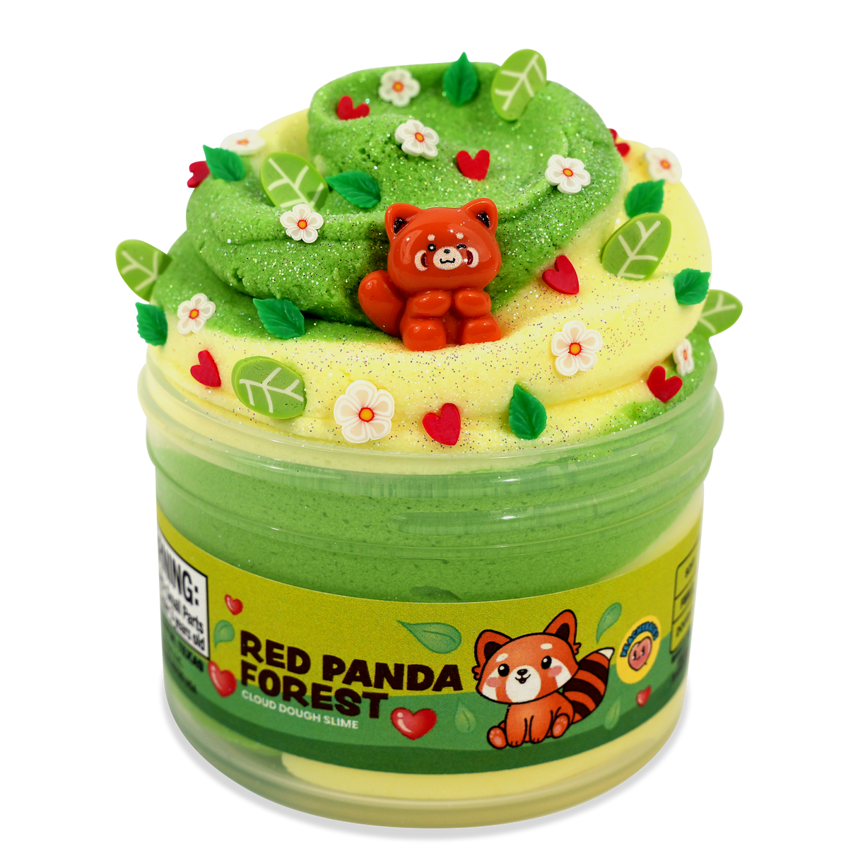 Red Panda Forest Cloud Dough Slime