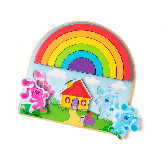 Blue's Clues and You Wooden Rainbow Stacking Puzzle