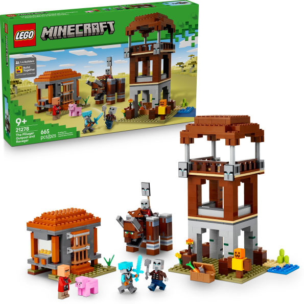 Lego Minecraft: The Pillager Outpost and Ravager
