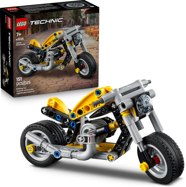 Lego Technic Yellow Motorcycle