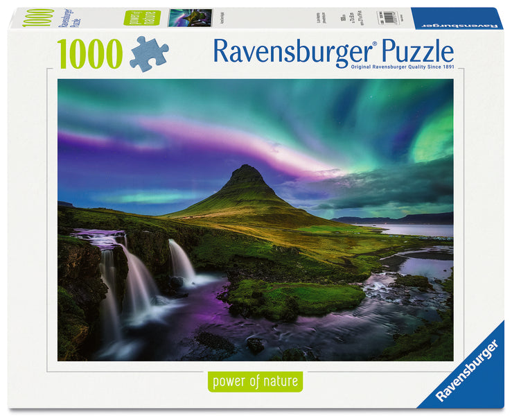 1000 pc Aurora Over Kirkjufell
