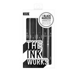 Ink Works Assorted Black Markers Set of 5