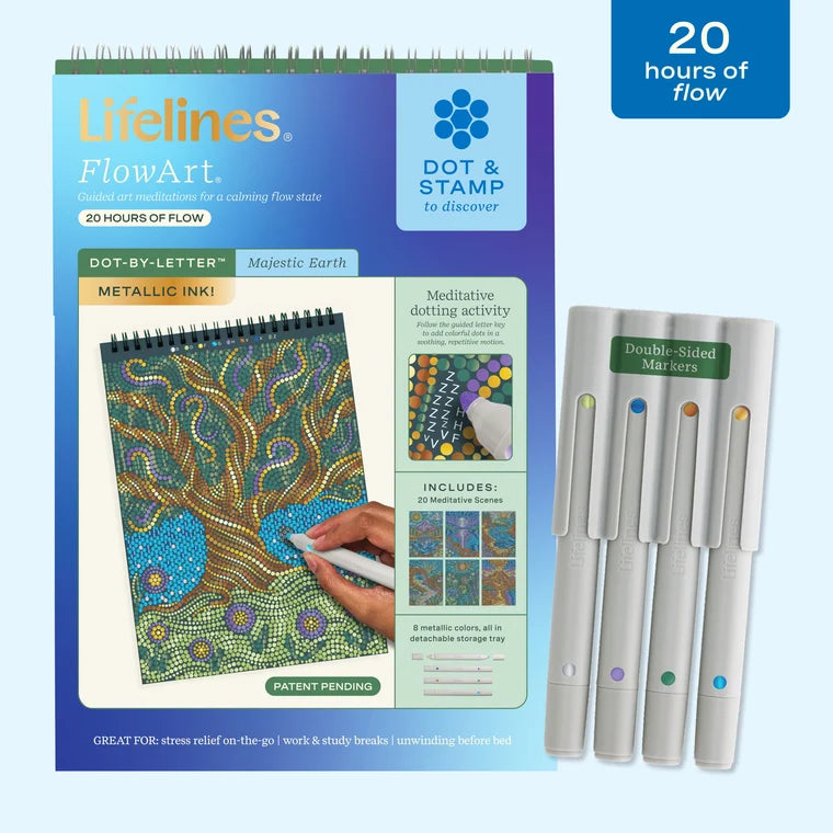 FlowArt Dot By Letter Majestic Earth Metallic Ink