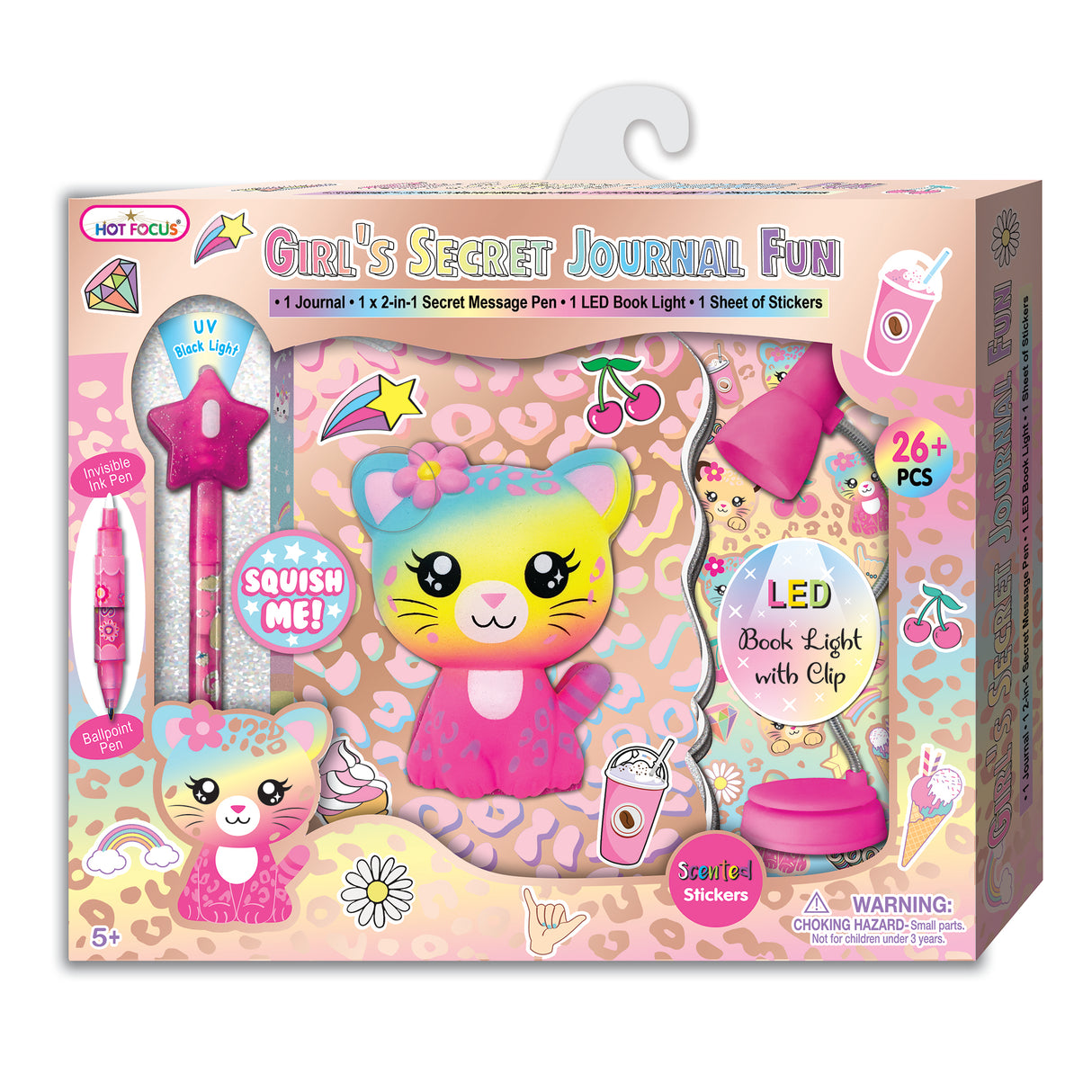 Girl's Secret Journal Fun Leopa