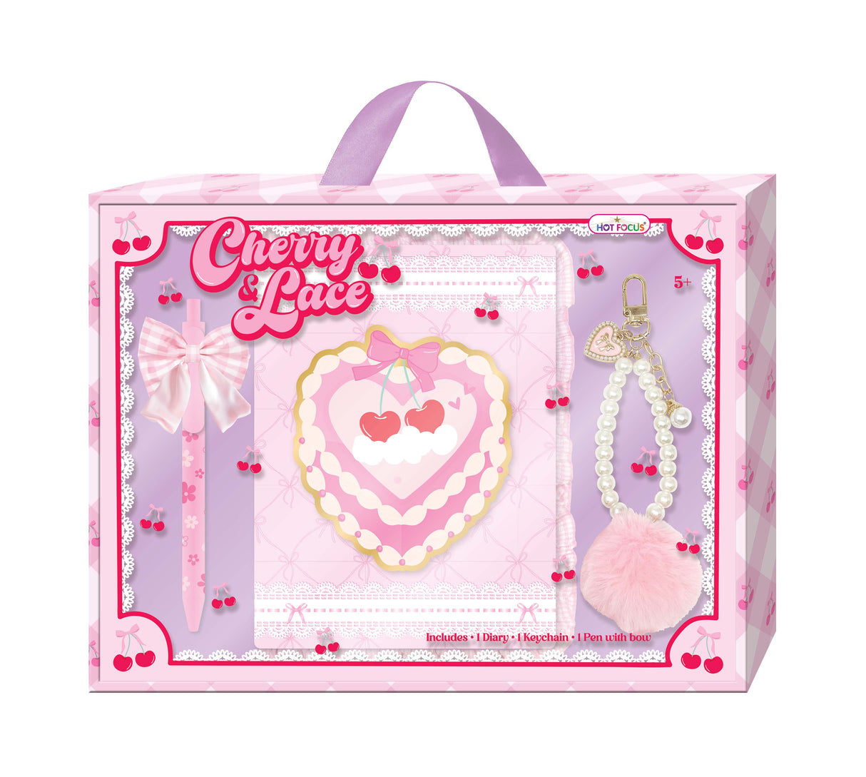 Cherry and Lace Diary Gift Set